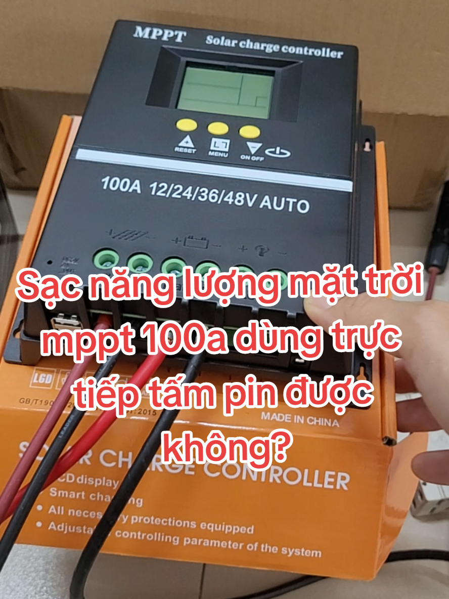 Sạc năng lượng mặt trời mppt 100a dùng trực tiếp tấm pin được không?#combodienmattroi #xuhuongtiktok #dienmattroigiadinh #vietansolar #dienmattroi 