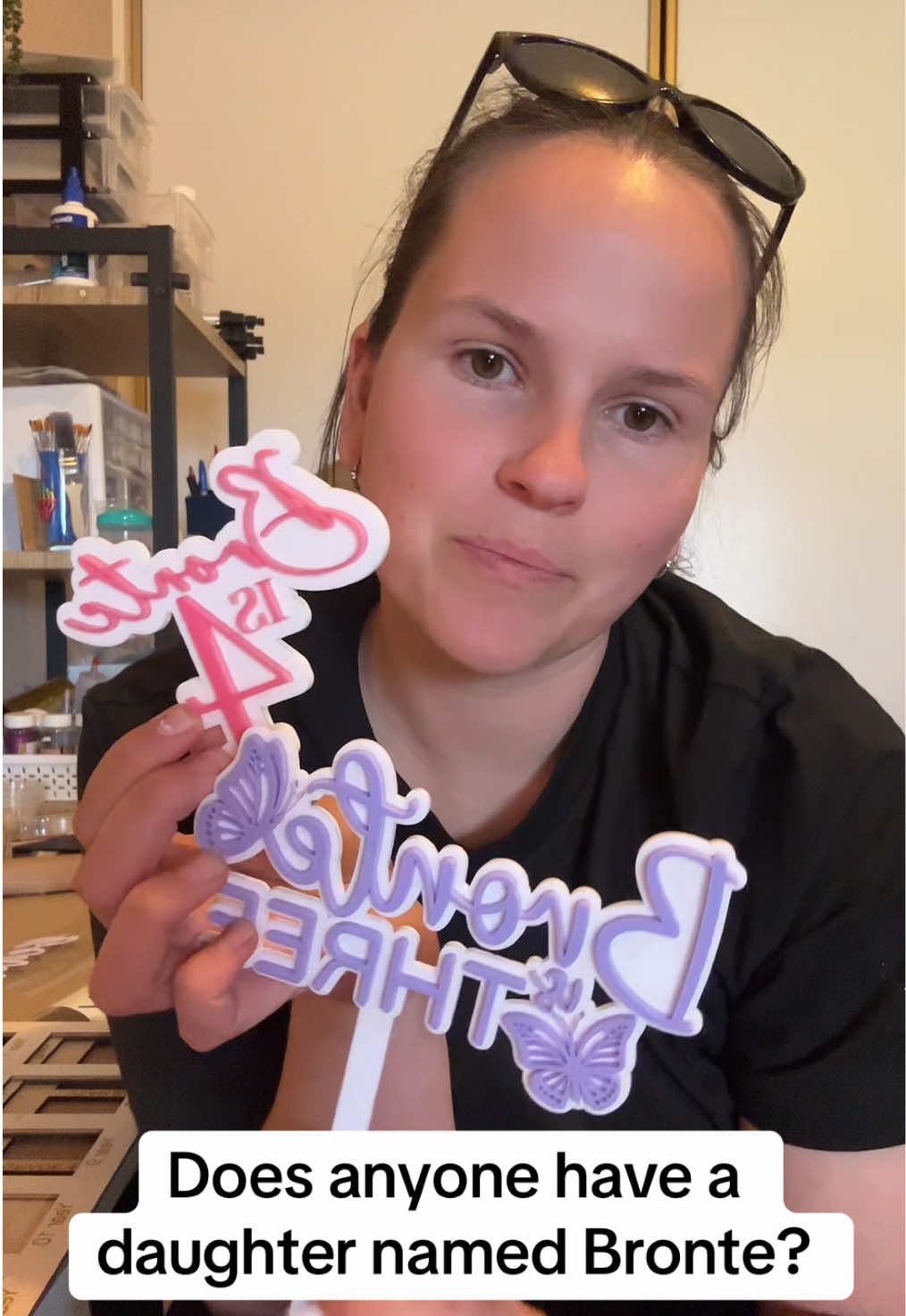 Calling out to all Mums who have a daughter named Bronte🥰 #bronte #SmallBusiness #givingaway #caketoppers