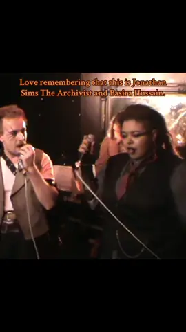 With Nikola Orsinov and Jordan Kennedy just out of frame. #themechanisms #themagnusarchives #jonathansims #basirahussain #nikolaorsinov 