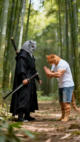 The orange cat’s comeback.#cat #aicat #orangecat #kitten 