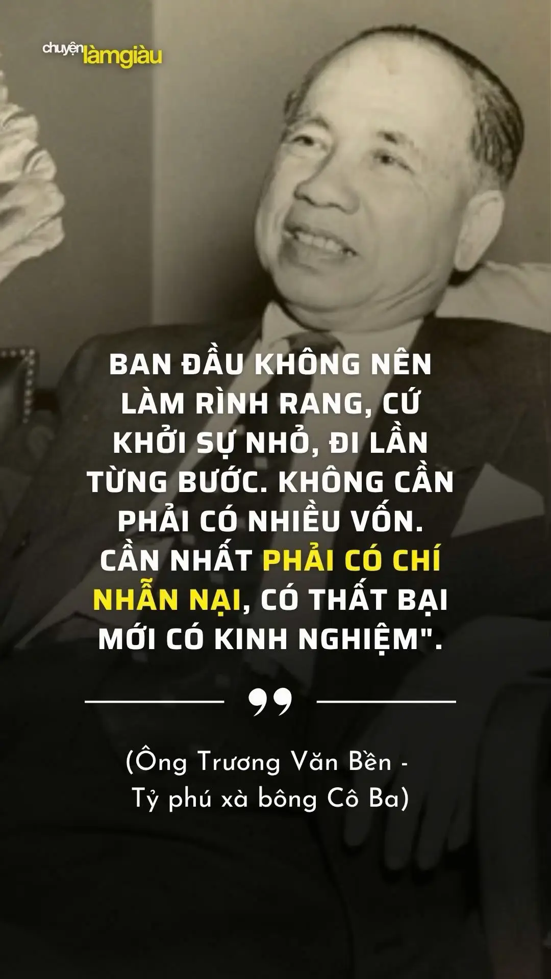 Những năm đầu thế kỷ XX, xà bông cô Ba nổi lên như một biểu tượng thương hiệu Việt giữa rất nhiều thương hiệu nước ngoài được du nhập vào Việt Nam. Bởi đó là sự sáng tạo, một sản phẩm thành công của một doanh nhân nổi tiếng - ông Trương Văn Bền. Để có được thành công này, ông Trương Văn Bền đã kiên nhân, từng bước từng bước xây dựng thương hiệu, tung ra thị trường sản phẩm chất lượng và tạo ra các chiến dịch truyền thông được đánh giá là 