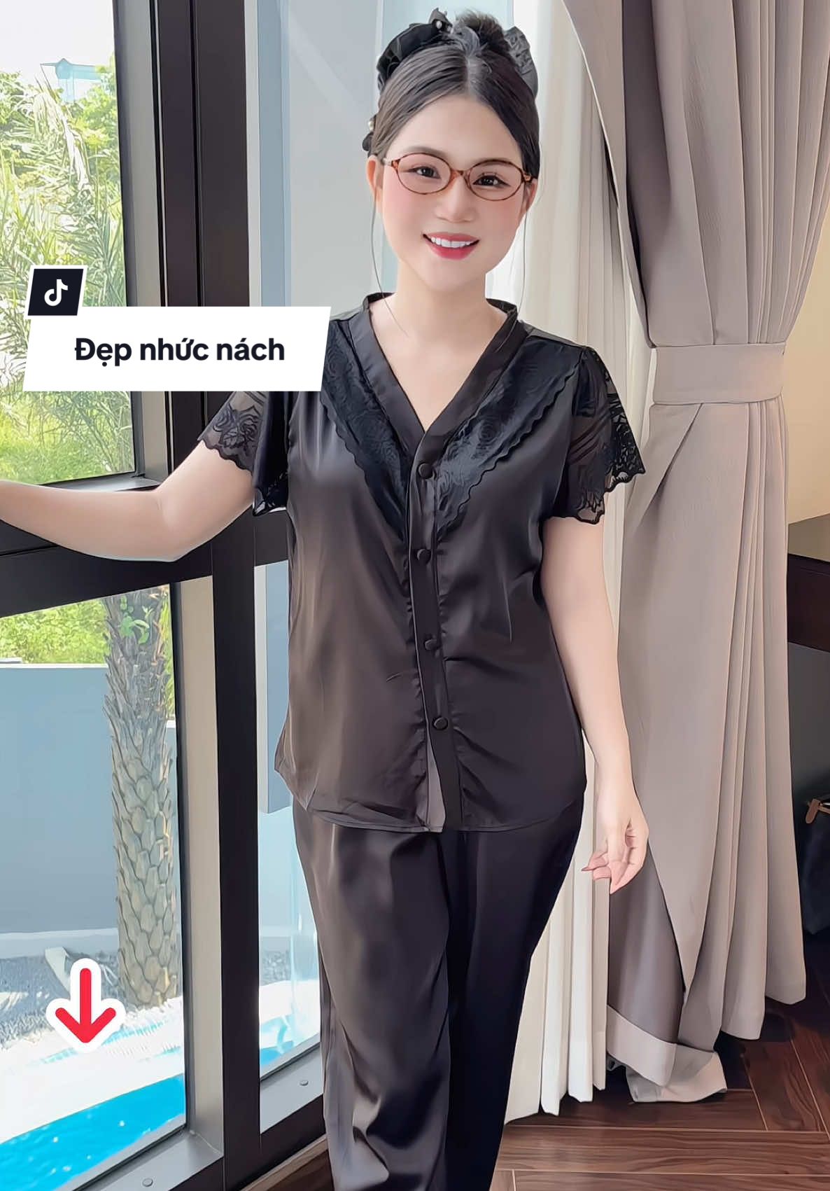 Chị nào mê đồ lụa thì ko thể bỏ qua e này đc #thoitrangnu #pijama #donguxinh #dongu #thoitrang 