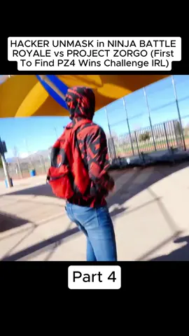 HACKER UNMASK in NINJA BATTLE ROYALE vs PROJECT ZORGO (First To Find PZ4 Wins Challenge IRL)