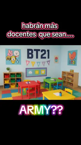 Soy directora de un preescolar, tengo 7 grupos a cargo y me gusta mucho el grupo kpop BTS y en verdad me ha agradado que pueda combinar ambas cosas y poder disfrutar del lugar de trabajo. #army #bts #btsarmy #preescolar #docentes 