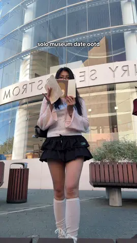 just wanted to show my outfit and the yoshitomo nara card i bought :D
