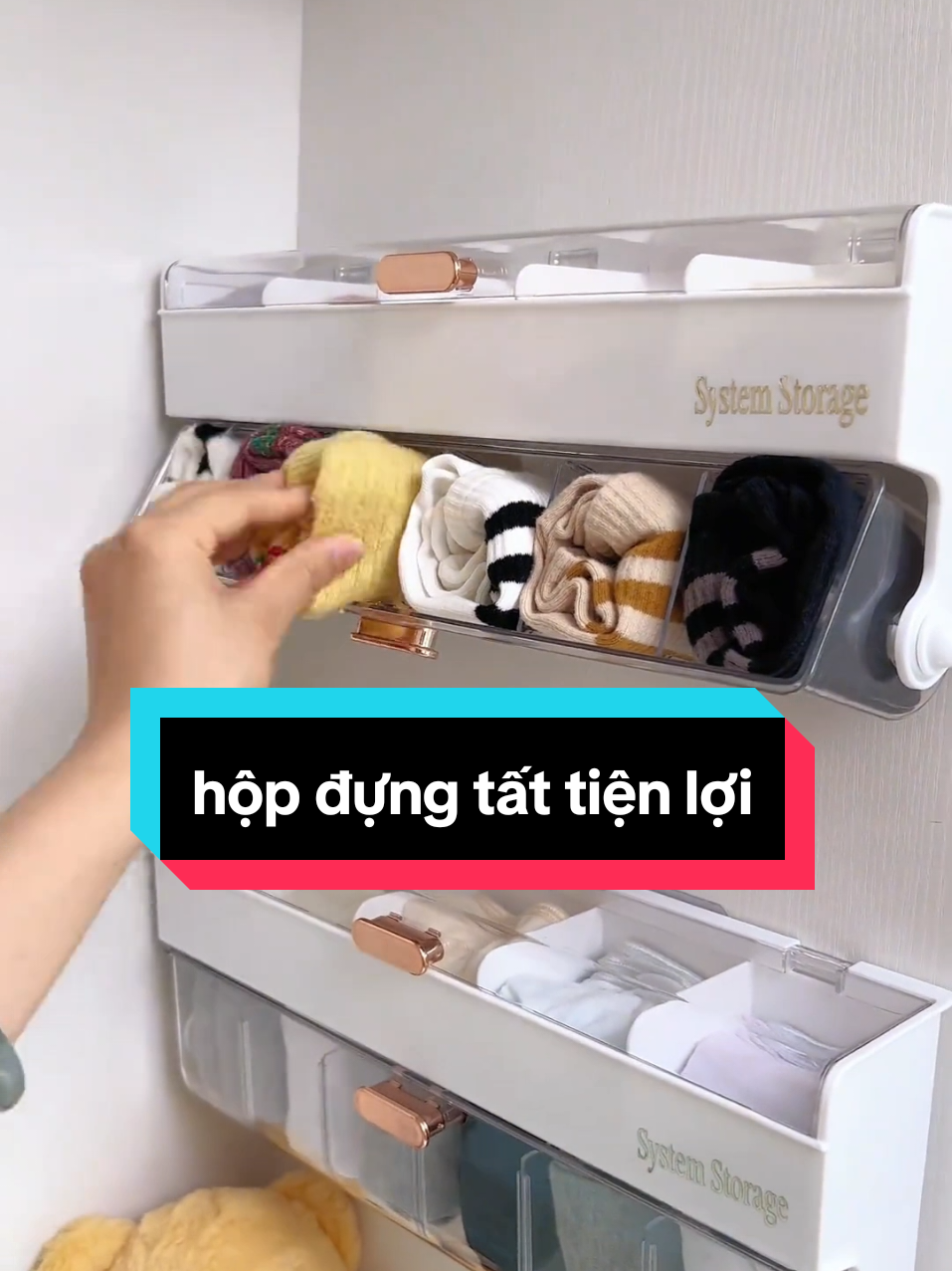 hộp đựng tất đồ lót gắn mọi nơi #hopdungtatdolot #dogiadung #giadungtienich #giadungthongminh 