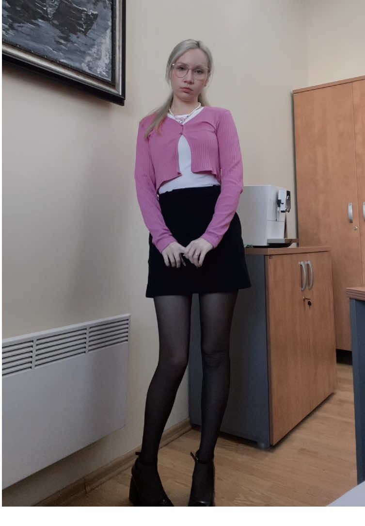#OOTD #outfit #office #cute #pink 