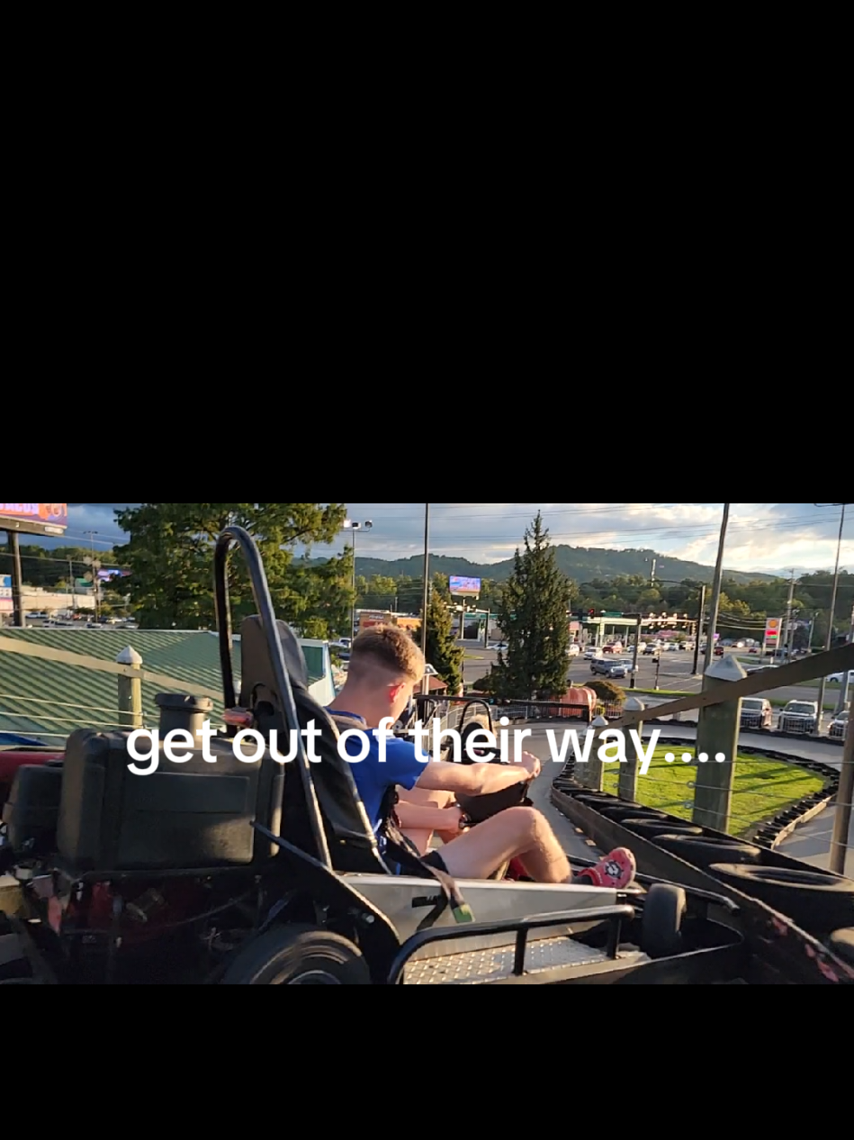 from Ober to Racecars... life is moving with or without you...so keep up... #ober #tramlife #racecars #gatlinburg #mountainlife 