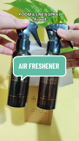 Anti bacterial room and linen spray super bango lakas maka hotel vibes🍃 #airwell #roomandlinenspray #airfreshener #antibacterial 