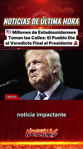 ¡Histórico! Millones de Estadounidenses Toman Tas Calles: El Pueblo Dio el Veredicto Final al Presidente #ultimahora #usa #donaldtrump #realdonaldtrump #estadosunidos 
