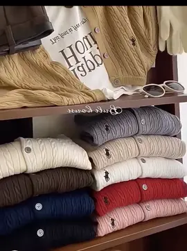 Áo len nữ ngựa thêu Bột chiên xoắn đan cardigan cổ tròn áo len áo khoác#aolenquangchau #lendetkim #xunuongtiktok #viralvideos #xuhuongtiktok 