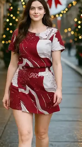 Makarena Set Hanging Blouse and Skort #skort #terno #coords #christmasoutfit #skirt 