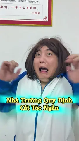 Nhà Trường Quy Định Cắt Tóc Ngắn 😅✂️🏫 #bexinhdrama #funny #giaitri #haihuocvuinhon #vuive 