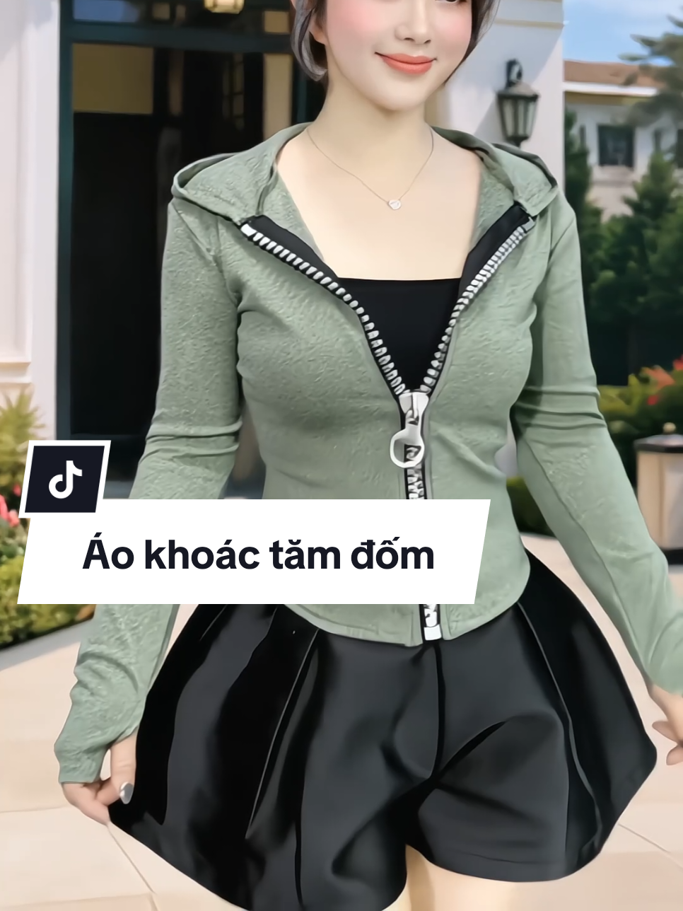 Áo khoác tăm đốm nữ khóa to, có túi trong tiện lợi #aokhoacnu #aokhoactam #aokhoac #aokhoacgio #xuhuong 