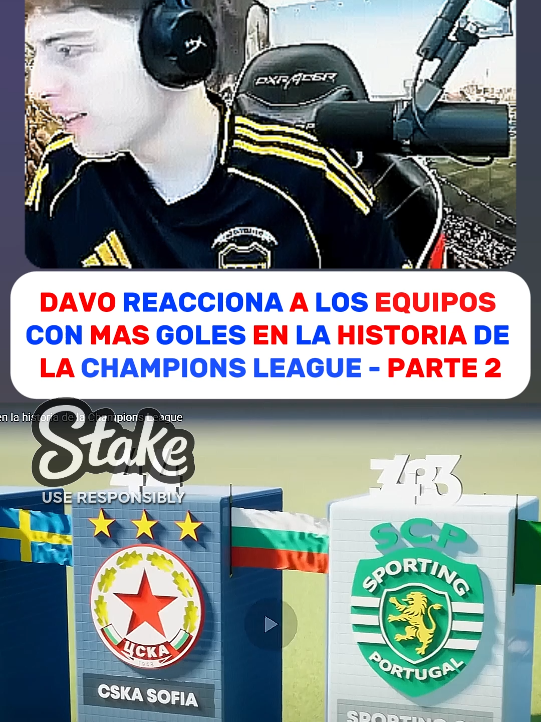 DAVO REACCIONA A LOS EQUIPOS CON MAS GOLES EN LA HISTORIA DE LA CHAMPIONS LEAGUE - PARTE 2 #davooxeneize #davo #championsleague #lacobra #lacobraclips #streamer #colombia #ecuador #peru #argentina #mexico #mexico🇲🇽 #argentina🇦🇷 #futbol #realmadrid #realmadridfc #barcelona #españa🇪🇸 #arsenal #machesterunited #messi #cristiano