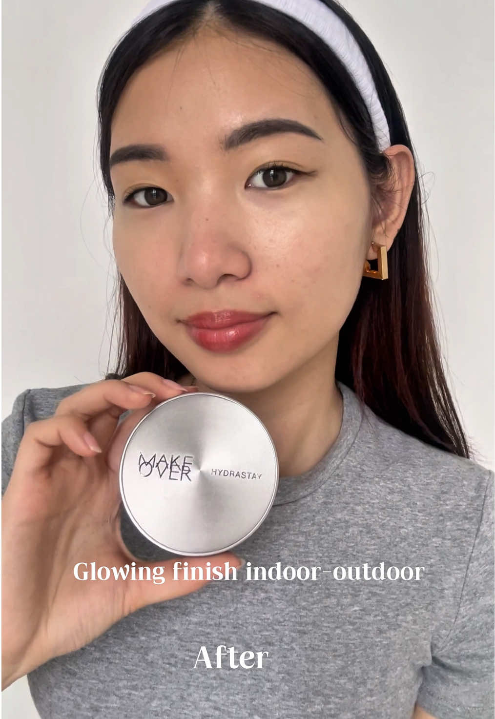 Not just pretty packaging👀 This silver cushion’s your go-to for daily healthy glow!🩷 #cushionsilver #cushionviral #HydrastayGlassCushion #makeovermastershade #makeoverid