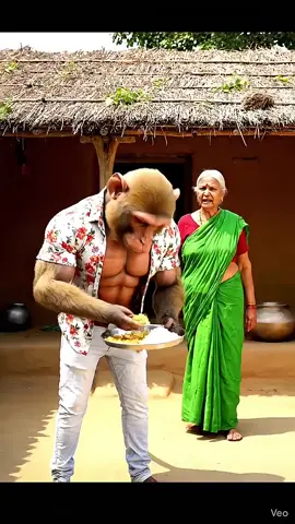 Monkey Gave His Mother A Beautiful Lionfish #ai #shortstory #aivideoviralvideo #animation 