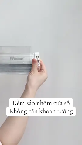 Rèm sáo nhôm cửa sổ Không cần khoan tường #remcua #xuhuong #remkhongkhoan #remsaonhom #remcuadep 