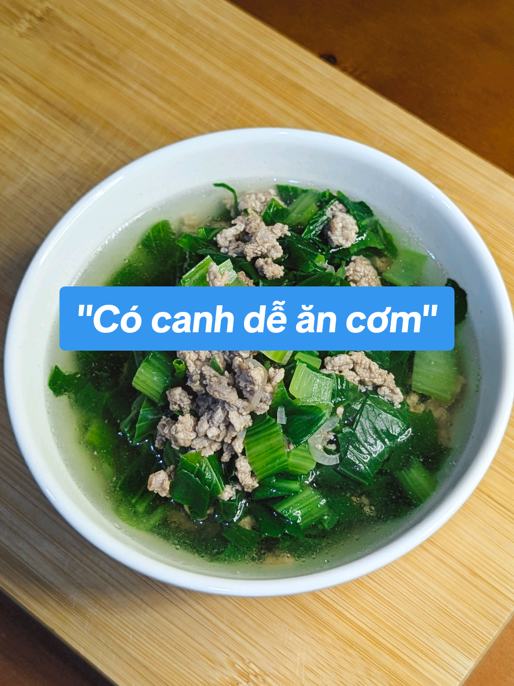 Có canh rau cải nấu thịt bằm ăn cơm đỡ khô🥱. #NauVayAnDuocKhong  #rau #coginaudo  #cooking 