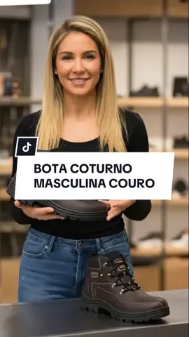 Bota coturno masculina #tiktokshop #coturno #bota #modamasculina #sapato 