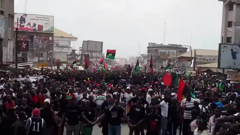 e Don red ooh  #protest #viral #sowori #nigeria #biafranewstoday 