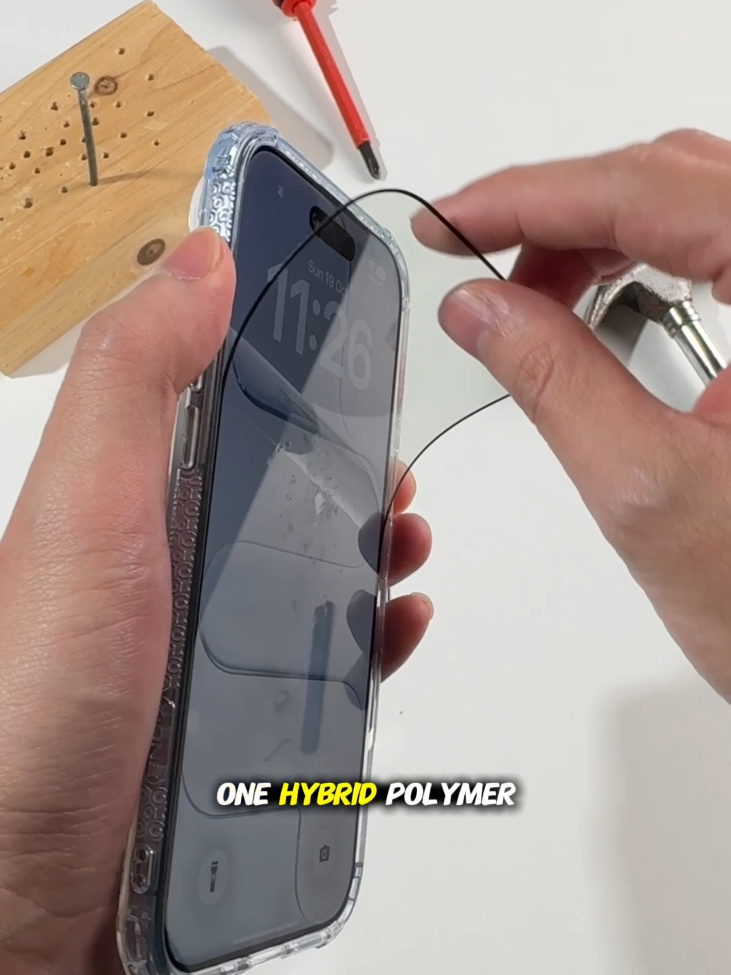 Who says only glass protectors can protect your phone screen? #xonephilippines #hybridpolymer