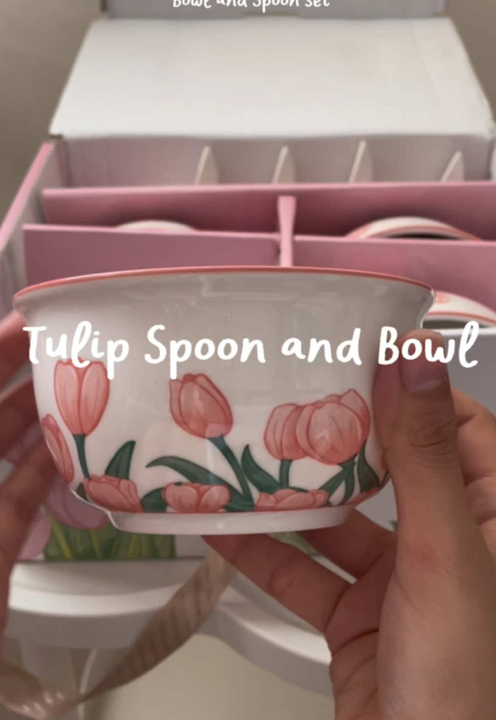 Dining made prettier with this tulip spoon & bowl set 🌷 #HomeEssentials #giftideas #bowl #fyp 
