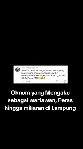 Klaim Punya 32 Media, Oknum yang mengaku wartawan peras Asn hingga Miliaran. #lampung 