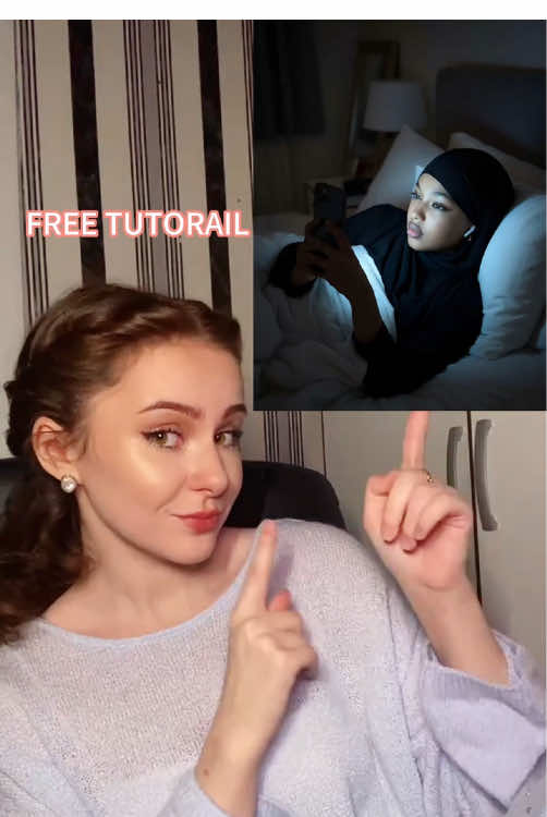 Prompt put down his text in this picture A highly realistic cinematic night portrait.  A beautiful young girl [use your reference face], sleeping bed Make it turn its body slightly, chest by chest, holds his iPhone Pro Max close to her face.  her eyes are slightly open, thoughtful and contemplative. He a small earring in his left and small wireless earbuds.  The iPhone screen glows brightly, casting a dramatic soft light onto his face and hands, while the rest of the room remains somber and dim. #CapCut #capcutpioneer #capcutforus #aifilter #freetutorial 