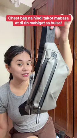 Replying to @Ralpe Cope Rain or shine, ready ka with this affordable chest bag! #chestbag #muraperoquality #outdoorbag 