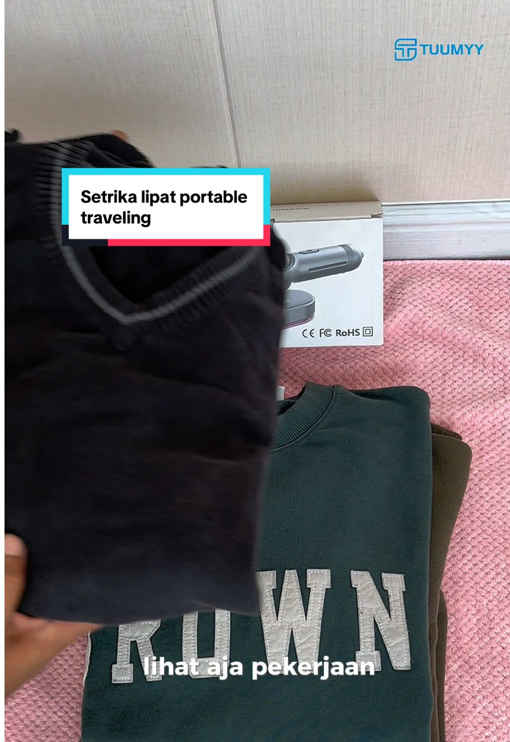 Setrika lipat portable traveling#tuumyyindonesia#setrikalipat#fyp#setrikatravelling 