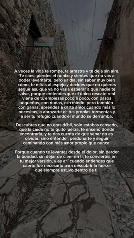 Te caes, te levantas, sigues y te quieres #soynandez #motivacional #crecimiento #desarrollopersonal #frasesmotivadoras 