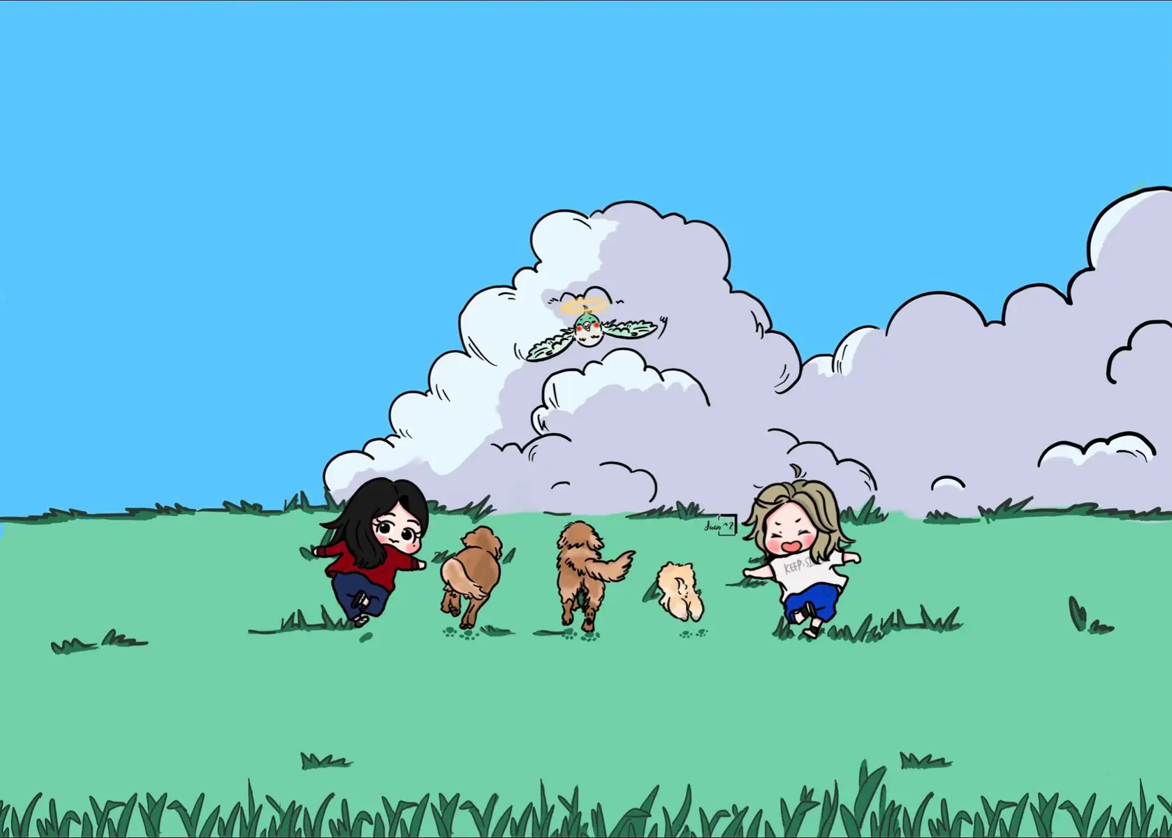 Abu ở bên kia phải tự bảo vệ tốt cho mình nha con🦜🖤 #AbuChickenStory #lingorm #linglingkwong #ormkornnaphat #lingorm_vnofc @Lingling Kwong @ออมออมเอง:^D 