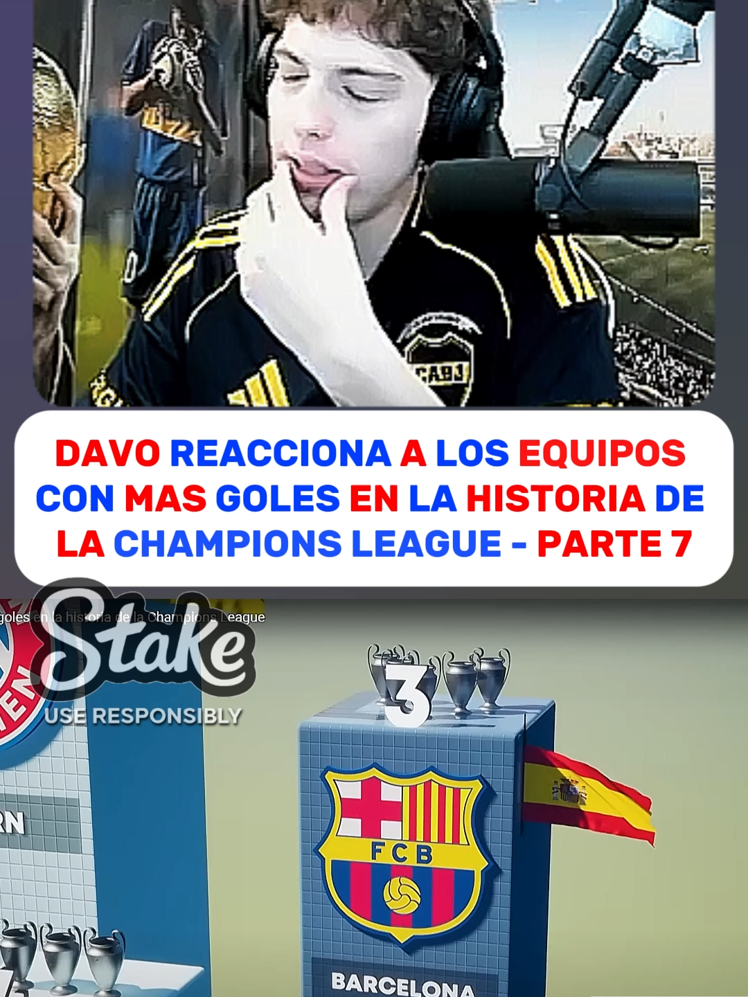 DAVO REACCIONA A LOS EQUIPOS CON MAS GOLES EN LA HISTORIA DE LA CHAMPIONS LEAGUE - PARTE 7 #davooxeneize #davo #championsleague #lacobra #lacobraclips #streamer #colombia #ecuador #peru #argentina #mexico #mexico🇲🇽 #argentina🇦🇷 #futbol #realmadrid #realmadridfc #barcelona #españa🇪🇸 #arsenal #machesterunited #PremierLeague