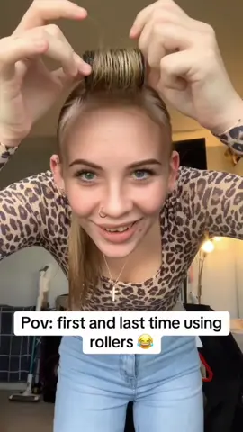 First time & maybe last time using rollers 😂#relatable #fyp #foryoupage #comedy #hairtok   