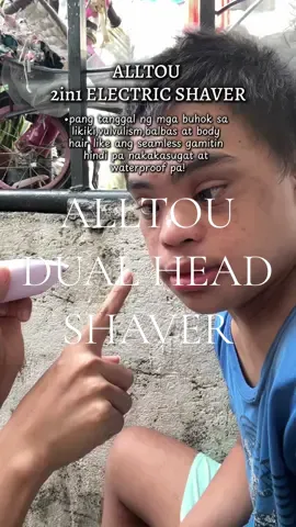 ALLTOU Dual head shaver  #downsyndromerocks #fyp 