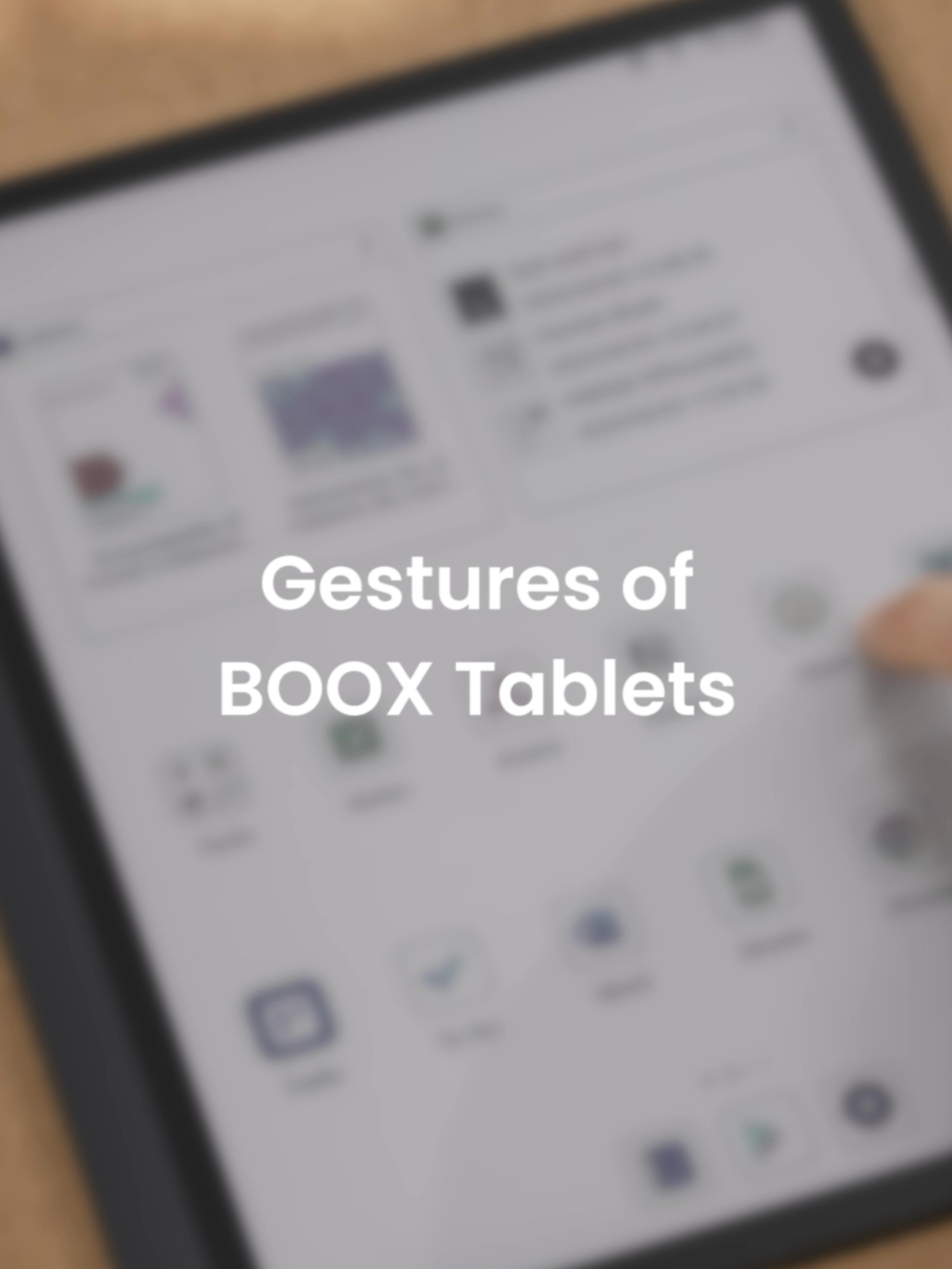 Control your BOOX Tablet with just a swipe, tap, or pinch. ✋​ ​ Navigate, switch apps, and take notes effortlessly—gestures that make productivity feel natural.​ ​ #BOOX #BOOXPhilippines ​