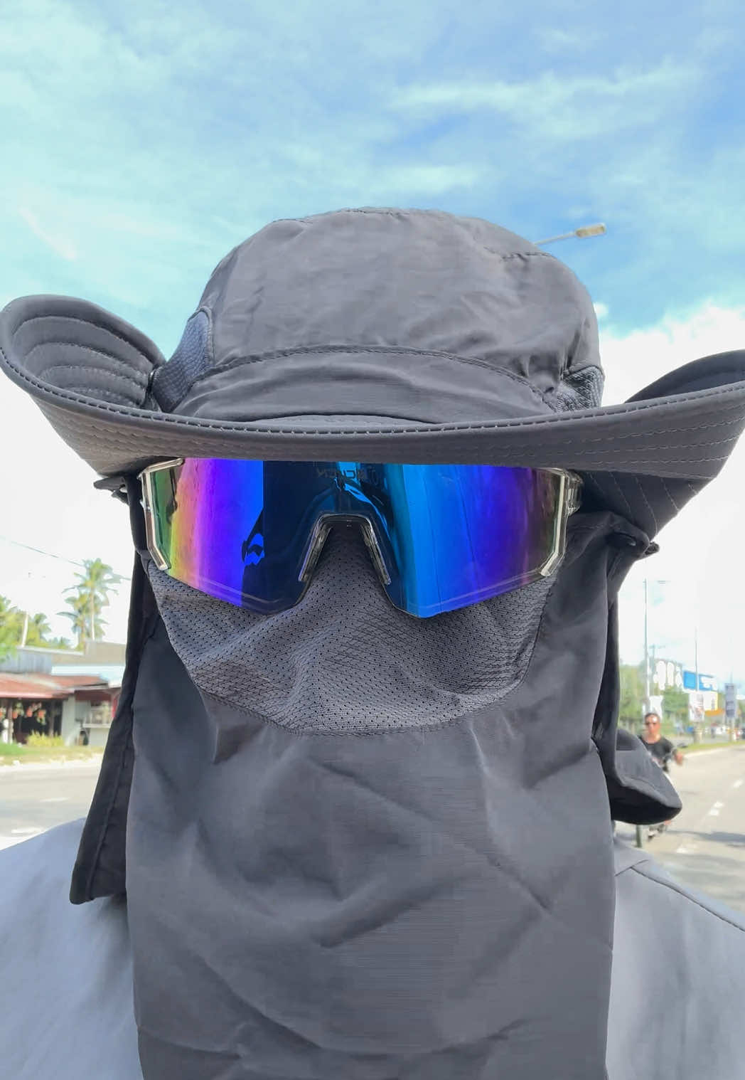 Apaka angas detachable hat+mask #detachable #outdoor #hat #mask #sunprotection 