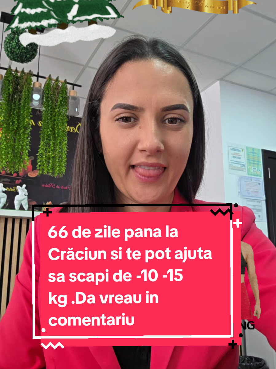 Știu că astăzi e luni și vrei să slăbești între 10 și 15 kg până la Crăciun… Dar fii sincer(ă) cu tine — câte luni ai tot zis „de luni mă apuc” și n-ai dus până la capăt? Mai sunt doar 66 de zile în care poți să faci o istorie cu corpul tău. Să te simți bine în hainele tale, în pielea ta, de sărbători. Scrie-mi „Crăciun” și îți arăt exact cum poți reuși și tu. Hai să o facem împreună până la finalul anului! 🎄🔥 👉 66 zile până la Crăciun 👉 Scrie „Crăciun” dacă vrei să afli cum 💚