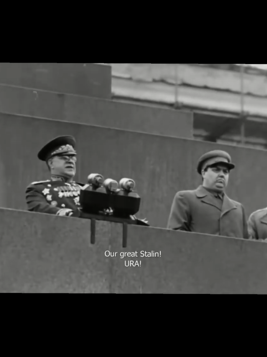 1945 Victory Parade Anthem of the USSR. Glory to comrade Stalin! // #zhukov #stalin #fyp #ww2 #soviet 