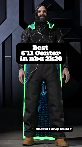 Real iso center best 6’11 center in nba 2k26 lmk if yall want the build!! #2k #bestbuild #virał #2kcommunity #2kcontent 