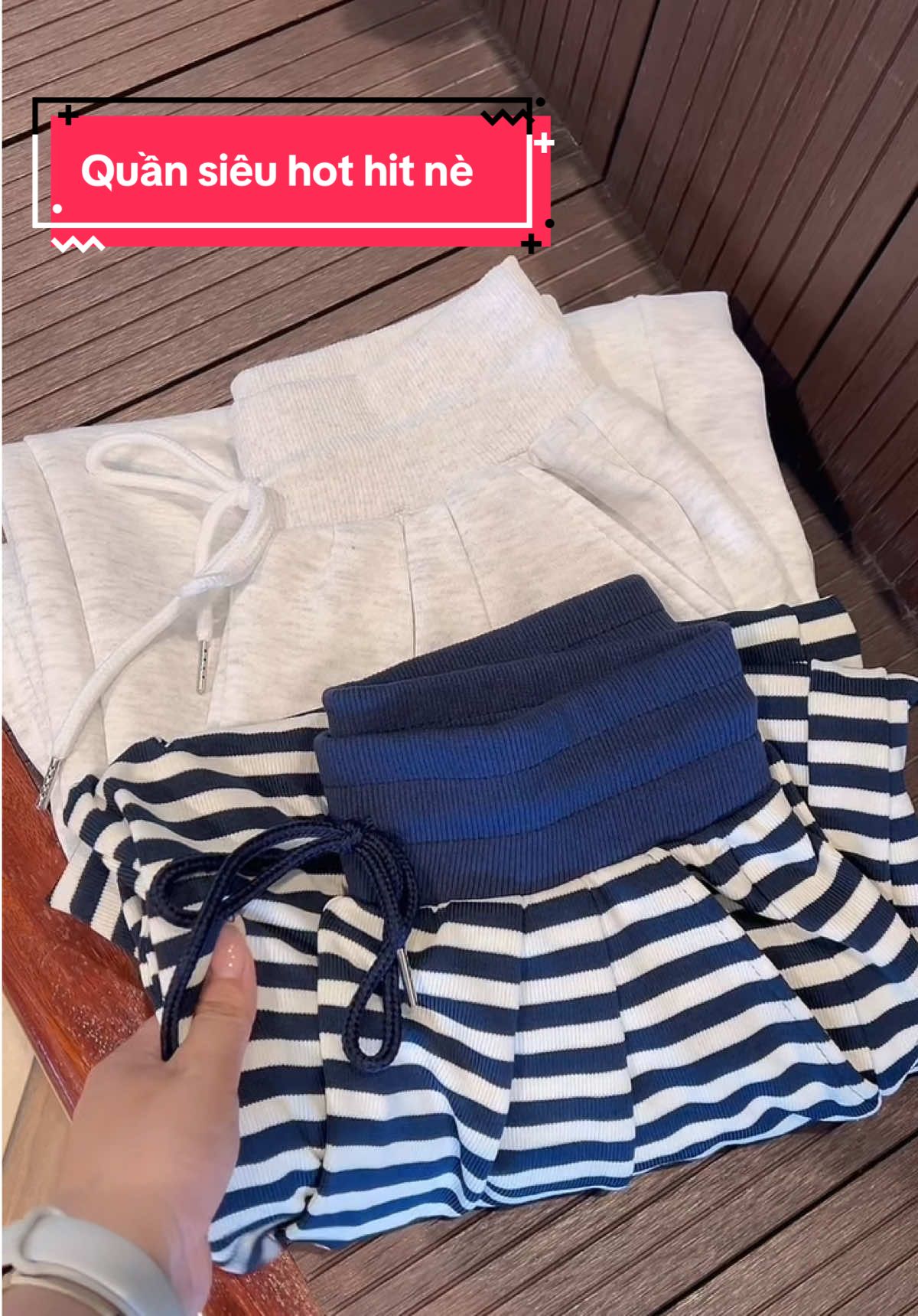 Quần kẻ len QC siêu mê #xh #quanlenqc #quanongrong 