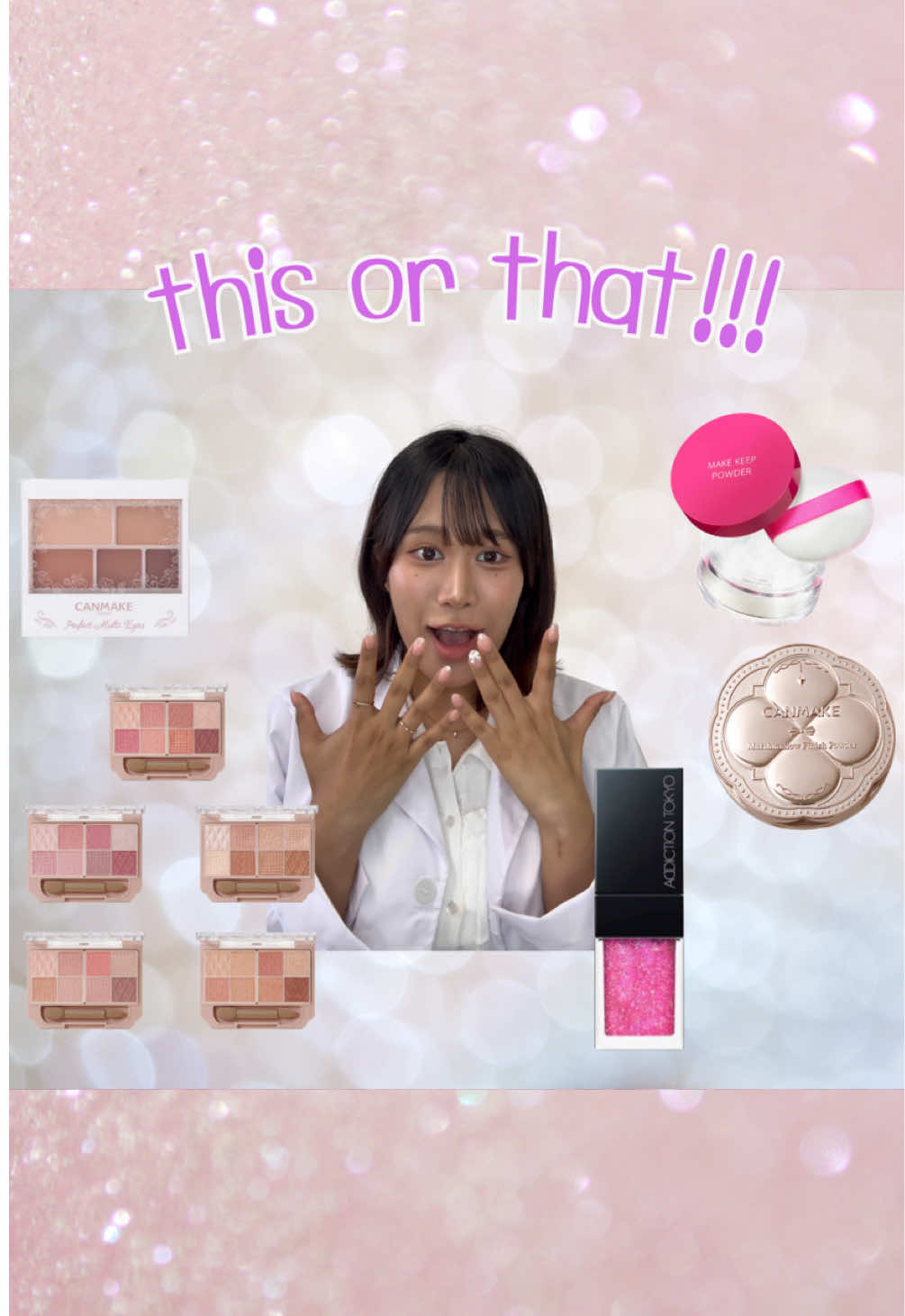 ถ้าเลือกผิดก็ต้องแต่งนะ!555 Right or left? Choose one!💋 #thisorthatchallenge #ขวาหรือซ้าย #pickformechallenge #เมคอัพเกม #แต่งตา 