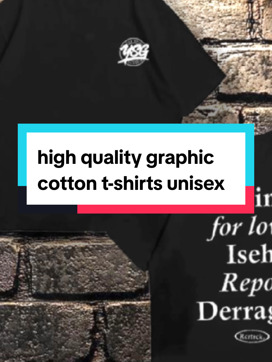 YSG STUDIO COLLECTION  | Streetwear graphic printed Pro club summer cotton high quality fitted top t-shirts unisex 220GSM cotton#streetwear #graphictshirt #highquality #cottontshirt #fyp 