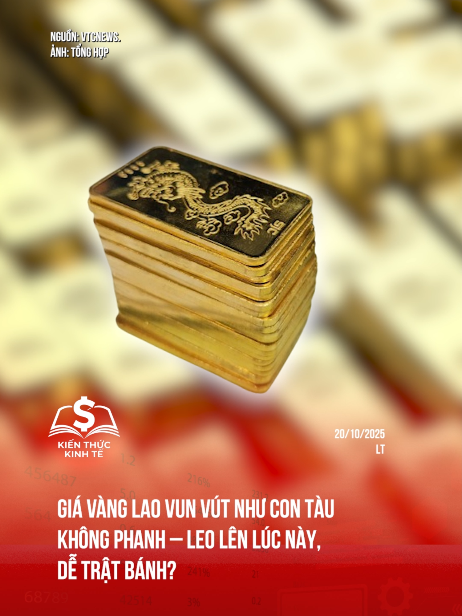 Giá vàng lao vun vút như con tàu không phanh – Leo lên lúc này, dễ trật bánh? #kienthuckinhte #tiktoknews #vang