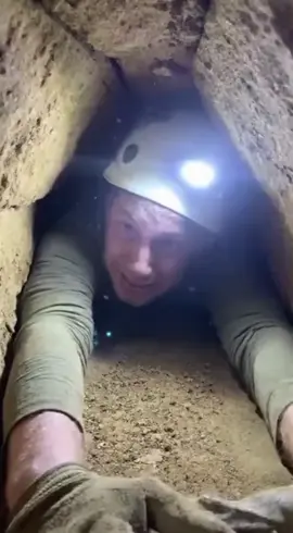 Man Stuck in a man made cave. this is first trial. #crying #intensemoment #claustrophobia #povstory #fyp 