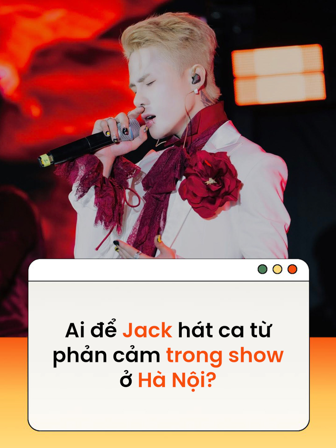 Chuyên gia cho rằng việc Jack trình diễn ca khúc chứa ngôn từ phản cảm tại đêm nhạc ở Hà Nội, trách nhiệm đầu tiên thuộc về ban tổ chức sự kiện #news #amm  Theo Tiền phong