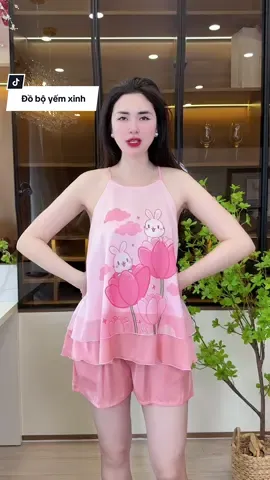 Set yếm xinh xỉu mặc nhà #thudongxudaily #dobo #dobomacnha #lualatin #setyem 