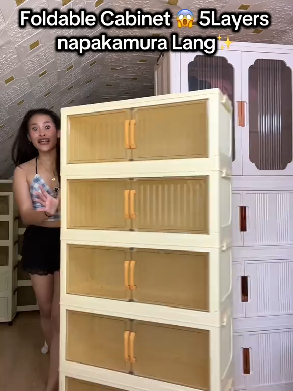#foldablecabinet #multilayercabinet #cabinetstorage #homehacks, #organizingtips