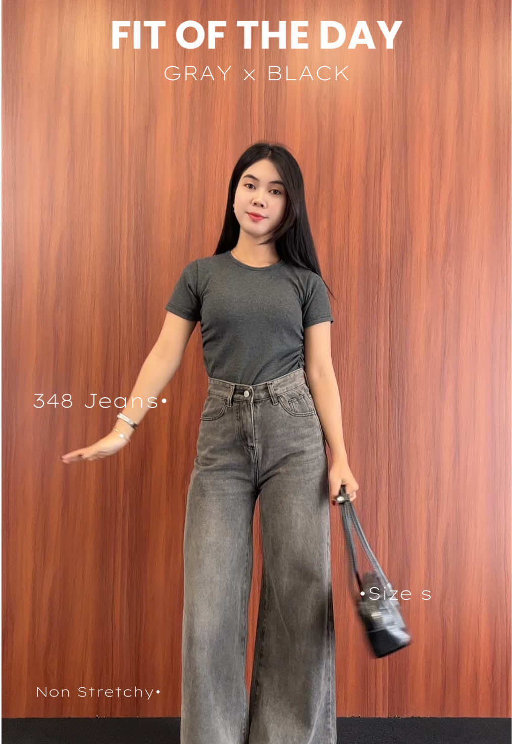 Fit of the day💅🏻@luxe.dlabeljeans #luxedlabeljeans #belilokal #rekomendasijeans #jeanshighwaist #loosejeans 